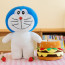 Doraemon Hamburger Soft Stuffed Plush Multiple Sizes