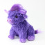 Living Nature Highland Cow Purple Plush Toy 25cm 9.8inches