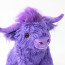 Living Nature Highland Cow Purple Plush Toy 25cm 9.8inches