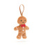 Jellycat Festive Folly Gingerbread Fred Ornament 10cm 3.93inches