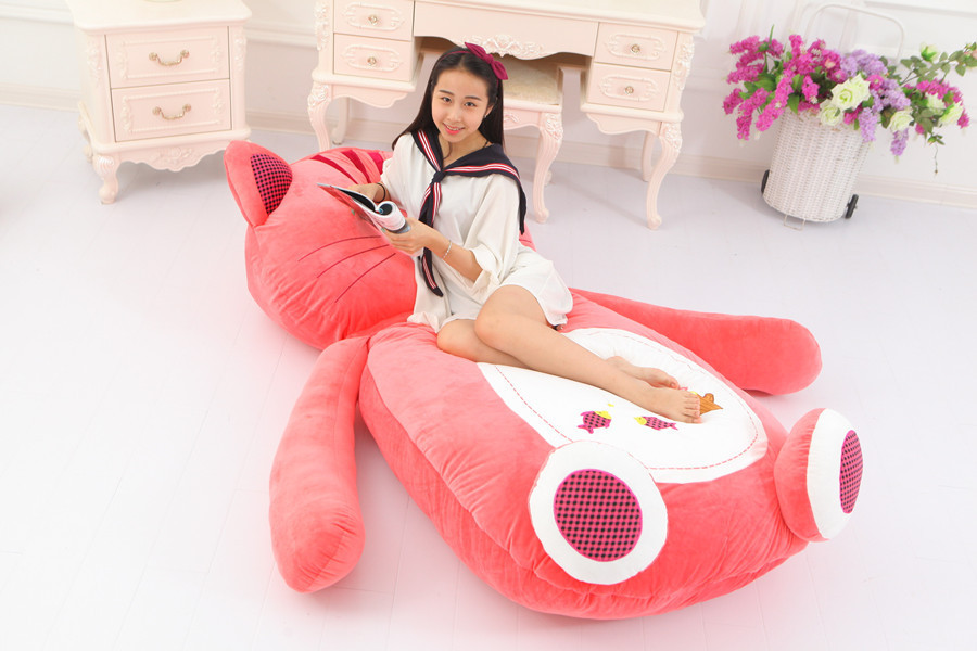 Giant Cat Plush Pillow Bed 200cm 6.5ft