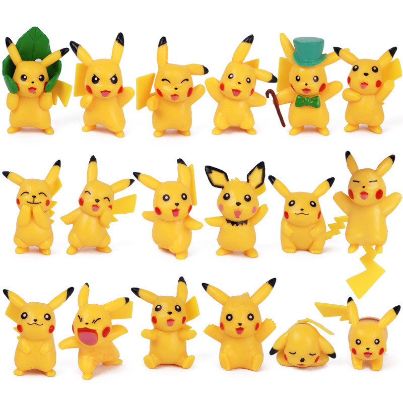 Pokemon Pikachu Mini Figure Set 18 Pcs