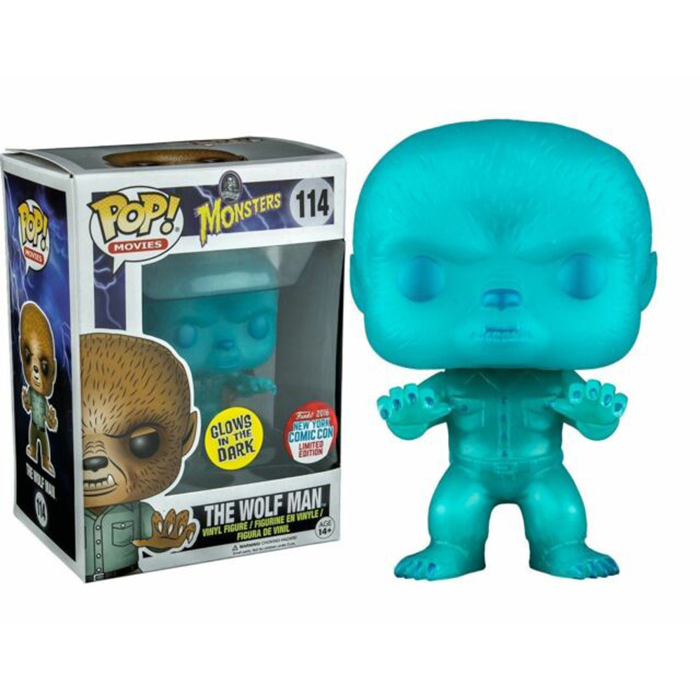 Funko Pop The Wolfman Glow in The Dark #114 Vinyl Figure