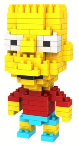 Loz Toy Nano Building Block Gift Series Bart Simpson