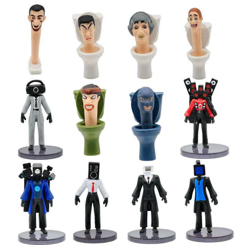 Skibidi Toilet Figure Set 12 Pcs