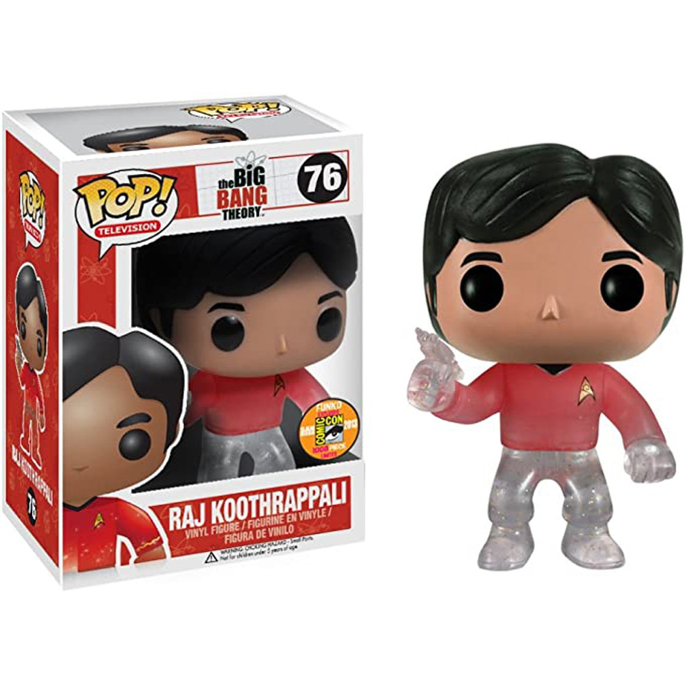 Funko Pop The Big Bang Theory Raj Koothrappali Star Trek Fade SDCC #76 Vinyl Figure