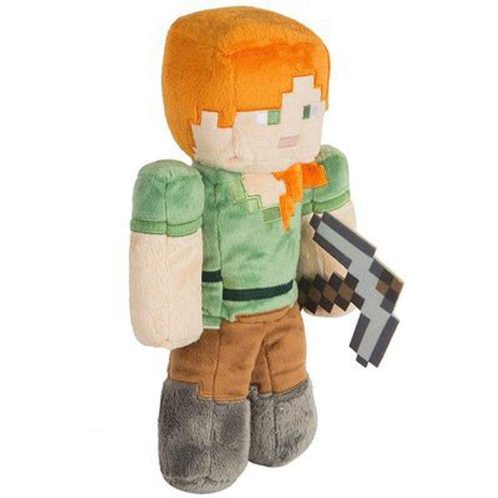 Alex With Pickaxe From Minecraft Plush Toy