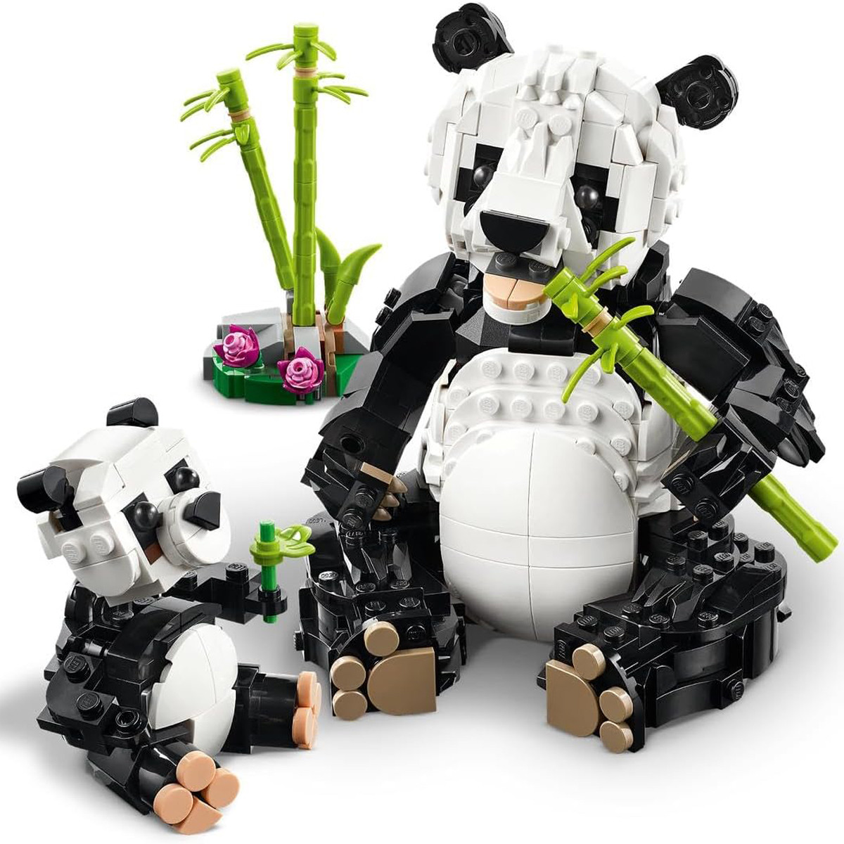Creator 3in1 Wild Animals Panda Family Brick Building Kit
