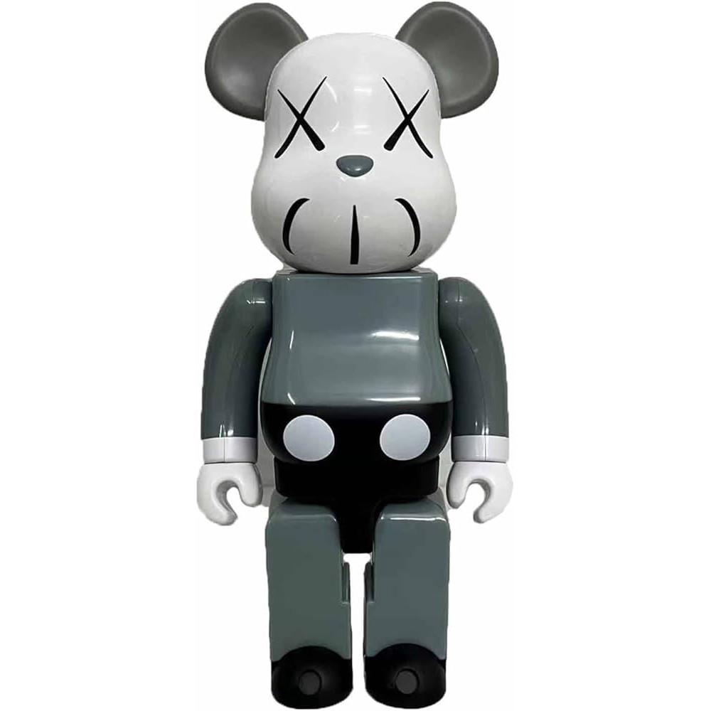 Bearbrick x KAWS Companion Grey 400% Figure 28cm 11.02inches