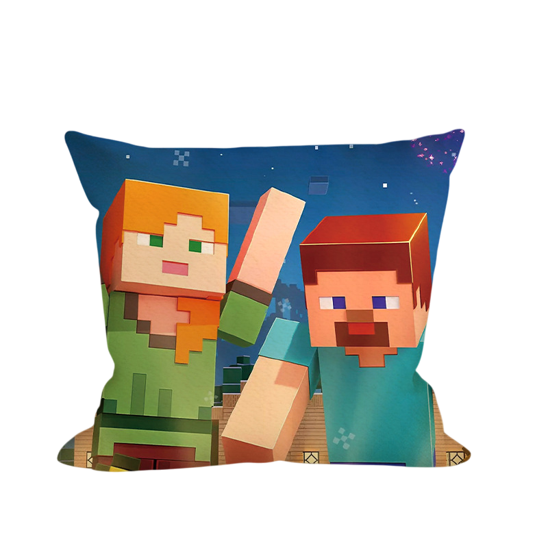 Minecraft Alex & Steve Soft Stuffed Plush Pillow Multiple Sizes