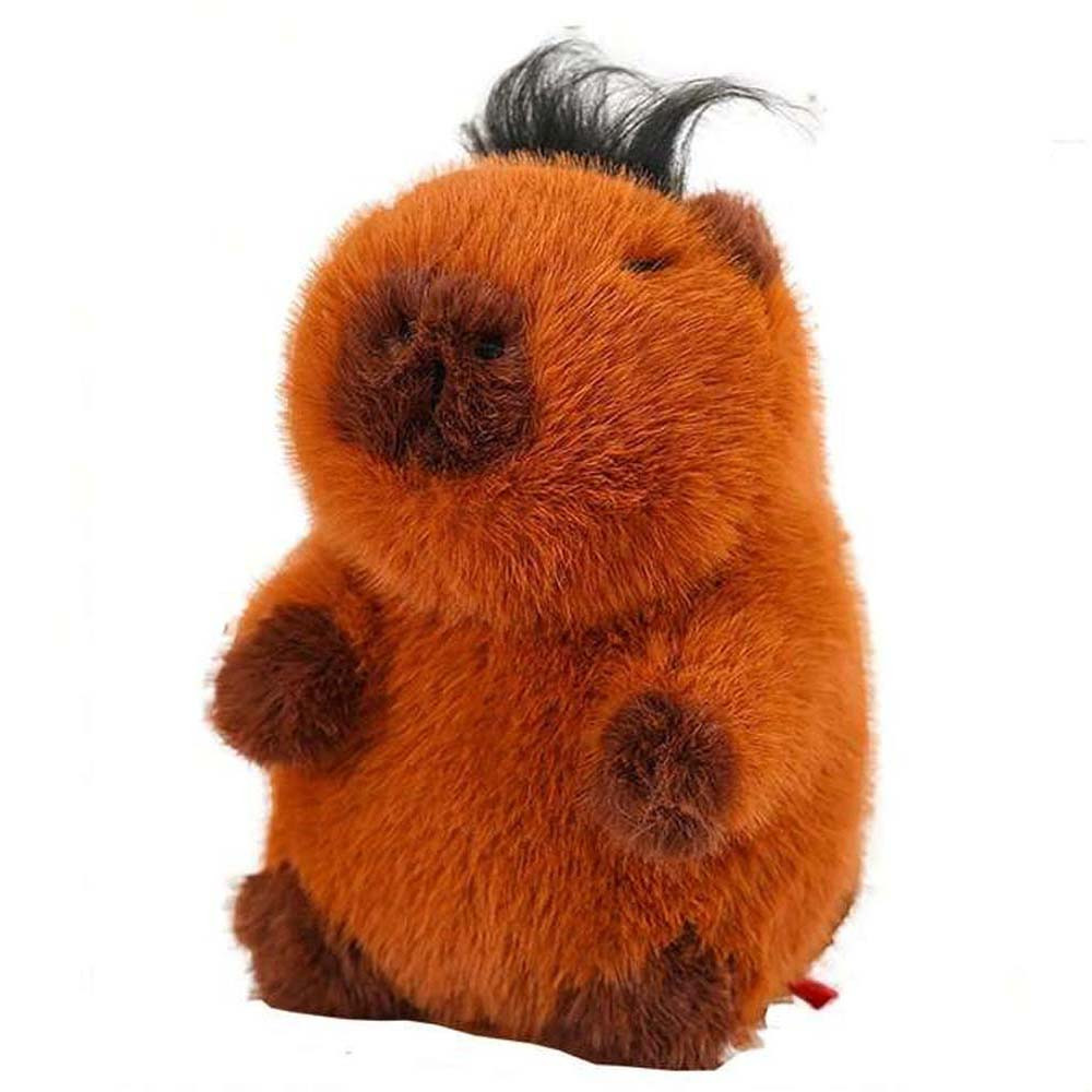 Brown Capybara With Hair Plush Toy 25cm 9.8inches