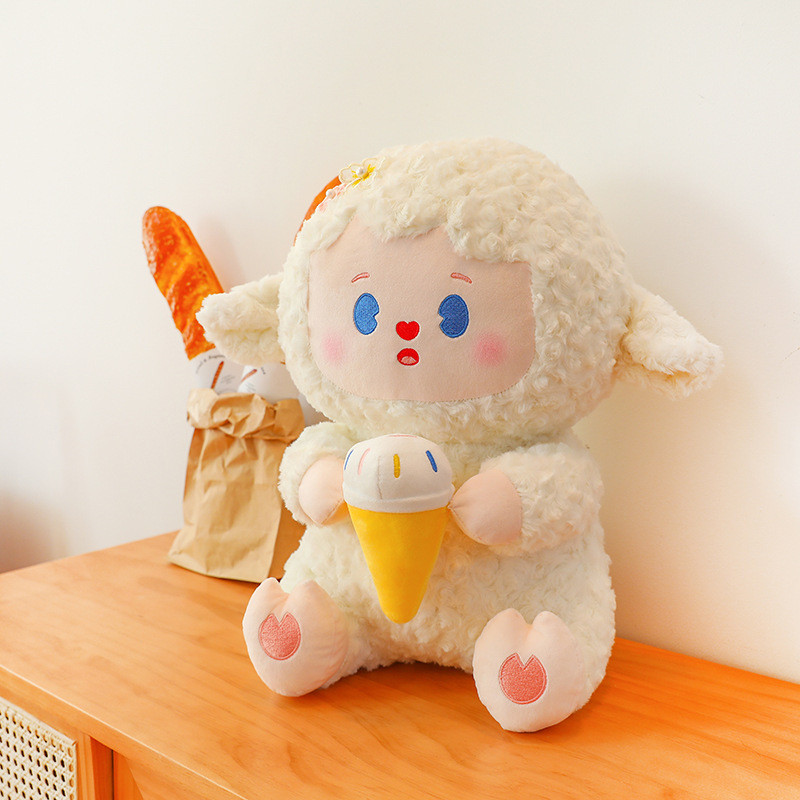 Ice Cream Sheep Plush Toy - 45cm 17.71 inches