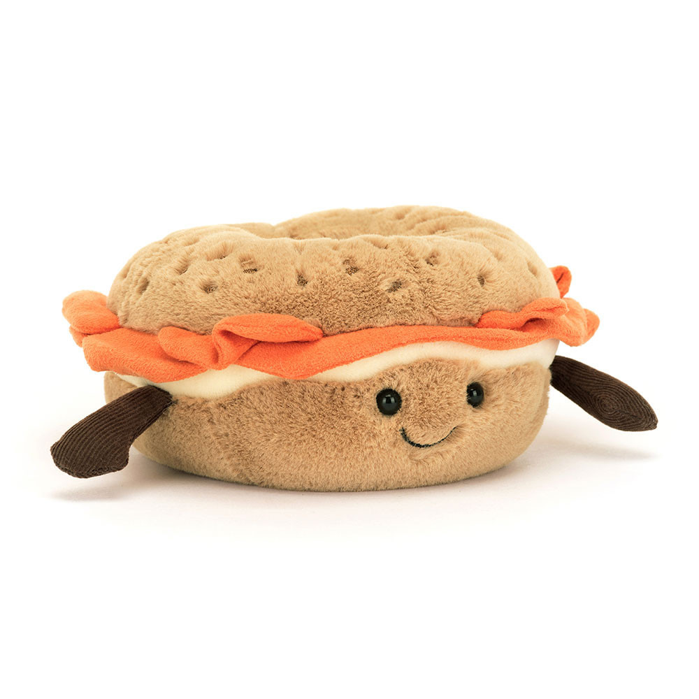 Jellycat Amuseables Bagel Soft Stuffed Plush 14cm 5.51inches