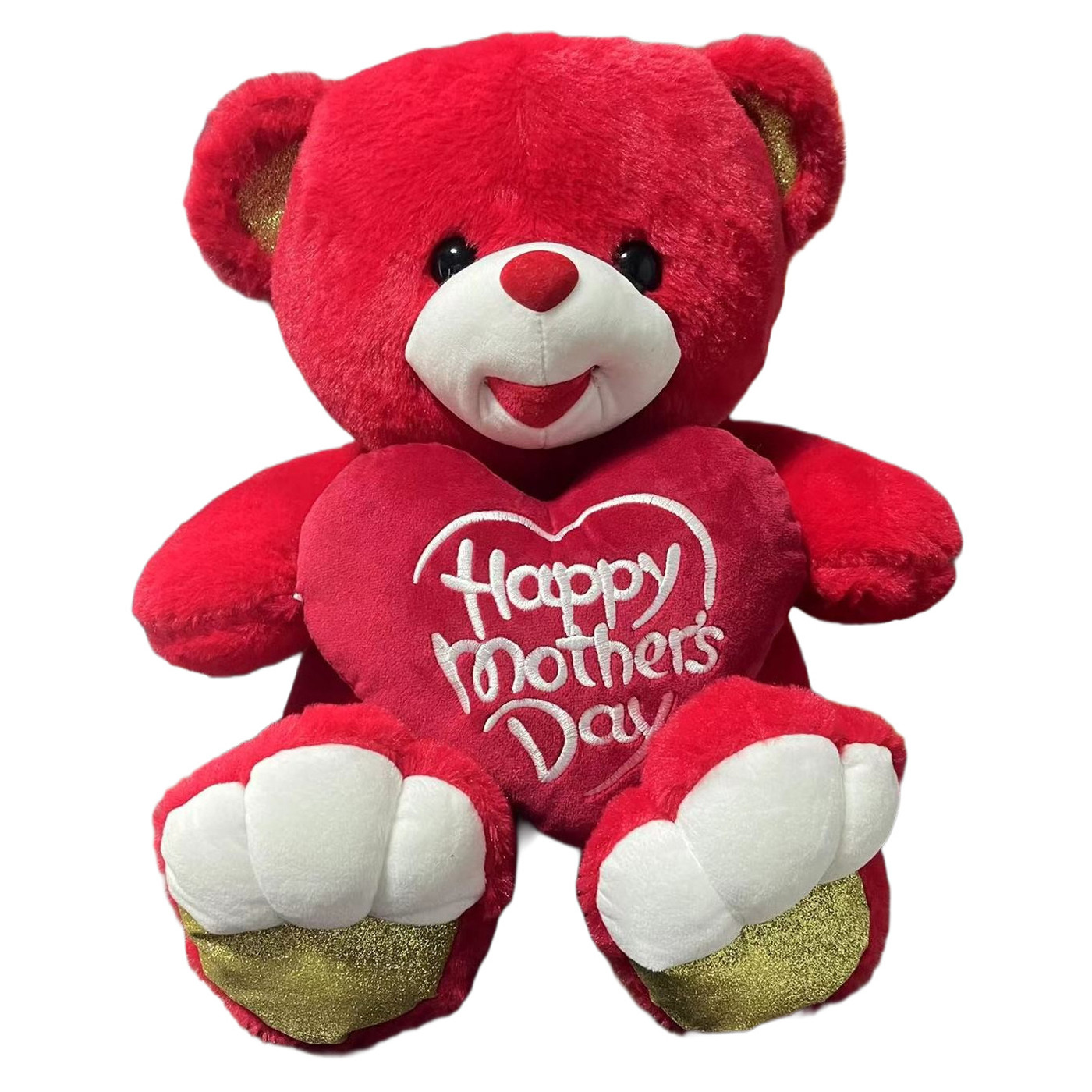 Mother's Day Bear Soft Stuffed Plush Red