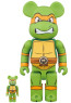 400% Bearbrick Michelangelo Teenage Mutant Ninja Turtles