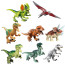 Dinosaurs Jurassic Brick Minifigure Custom Set 8 Pcs