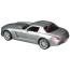 Mercedes-Benz SLS AMG Silver 1:18 Die-cast Alloy Four-Wheel Suspension Toy Car Model