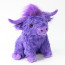 Living Nature Highland Cow Purple Plush Toy 25cm 9.8inches