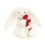 Jellycat Bashful Bunny with Candy Cane Soft Stuffed Plush 18cm 7.08inches
