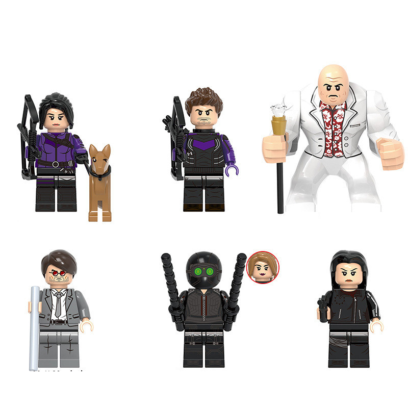 Hawkeye Series Characters Marvel Brick Minifigure Custom Set 6 Pcs