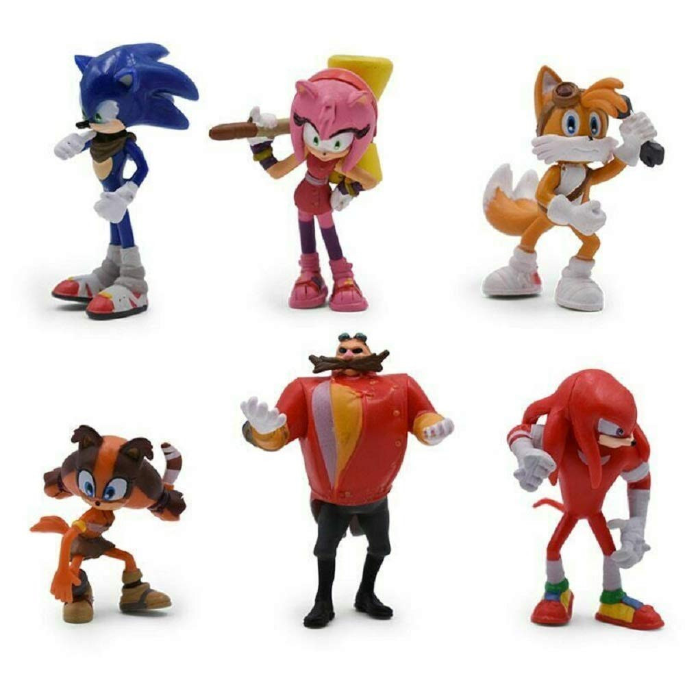 Sonic The Hedgehog Doctor Eggman Sonic Figure Set 6 Pcs