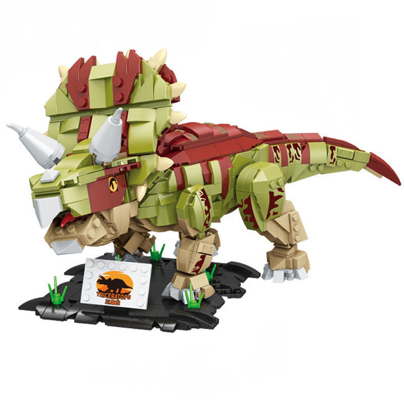 Triceratops From Jurassic World Swingable Custom Brick Building Kit