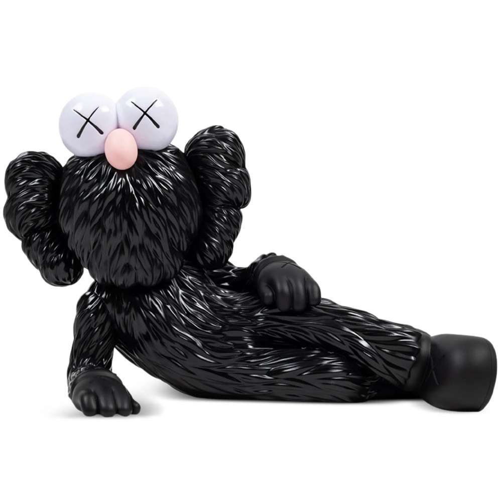 KAWS Time Off Open Edition Vinyl Figure 18cm 7.08inches Black