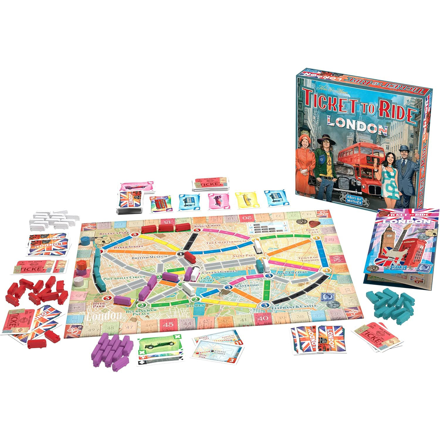 Ticket To Ride London: Family Trains Network and Route Building Board Game