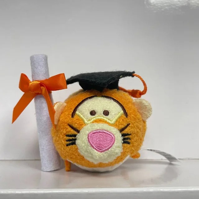 Winnie The Pooh Tigger Graduation Mini Soft Stuffed Plush 8cm 3.15inches