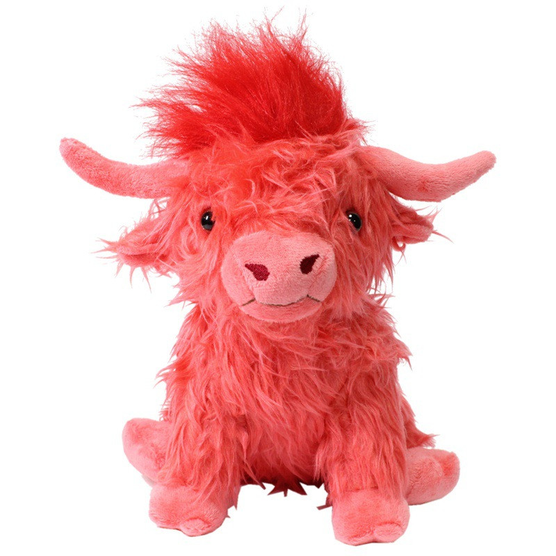 Living Nature Highland Cow Red Plush Toy 25cm 9.8inches