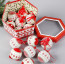 14 Elegant Christmas Tree Bulbs - White Red