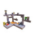 Minecraft Magnetic AcaciaLog Blocks Kit Toy 3 Pcs Set