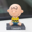Peanuts Charlie Brown Shaking Head Figure Car Decoration Accessories