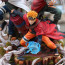 Naruto Uzumaki Jiraiya Minato Namikaze From Naruto Deluxe GK Figure Statue