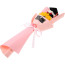 Graduation Bear Plush Sunflower Bouquet 35cm 13.78inches Light Pink