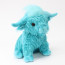 Living Nature Highland Cow Blue Plush Toy 25cm 9.8inches