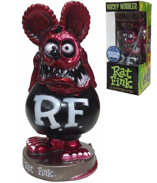 Rat Fink Pink Metallic Wacky Wobbler
