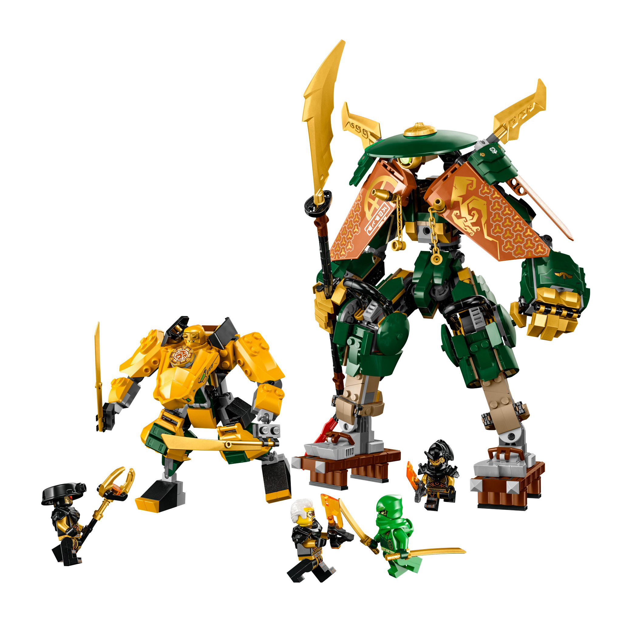 Ninjago Lloyd and Arin's Ninja Team Mechs 71794 Brick Building Kit
