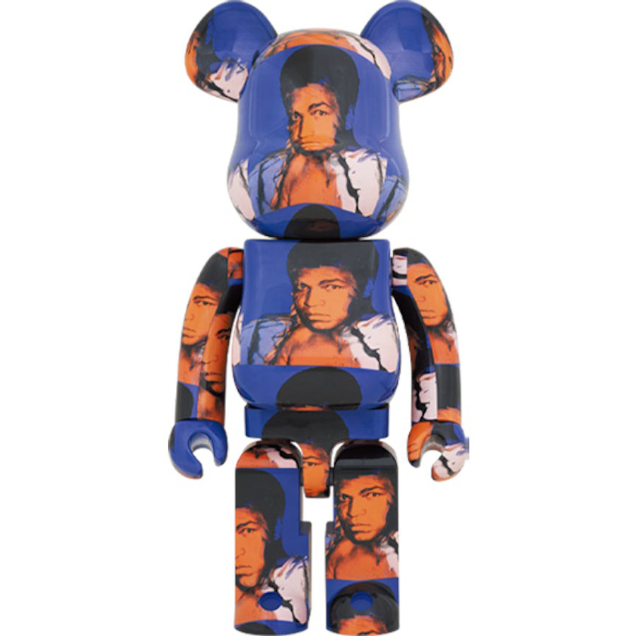 Bearbrick Andy Warhol Muhammad Ali 400% Figure 28cm 11.02inches