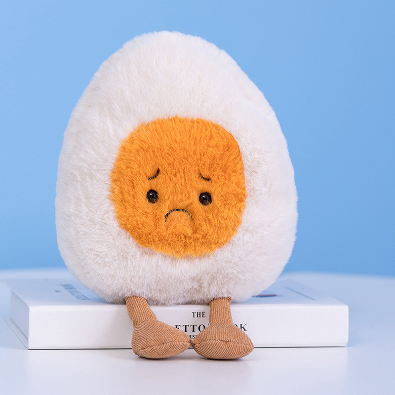 Sad Boiled Egg Plush Toy 23cm 9.1inches