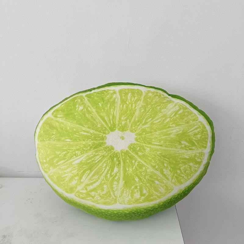Realistic Fruit Plush Pillow 35cm 13.77inches Lime