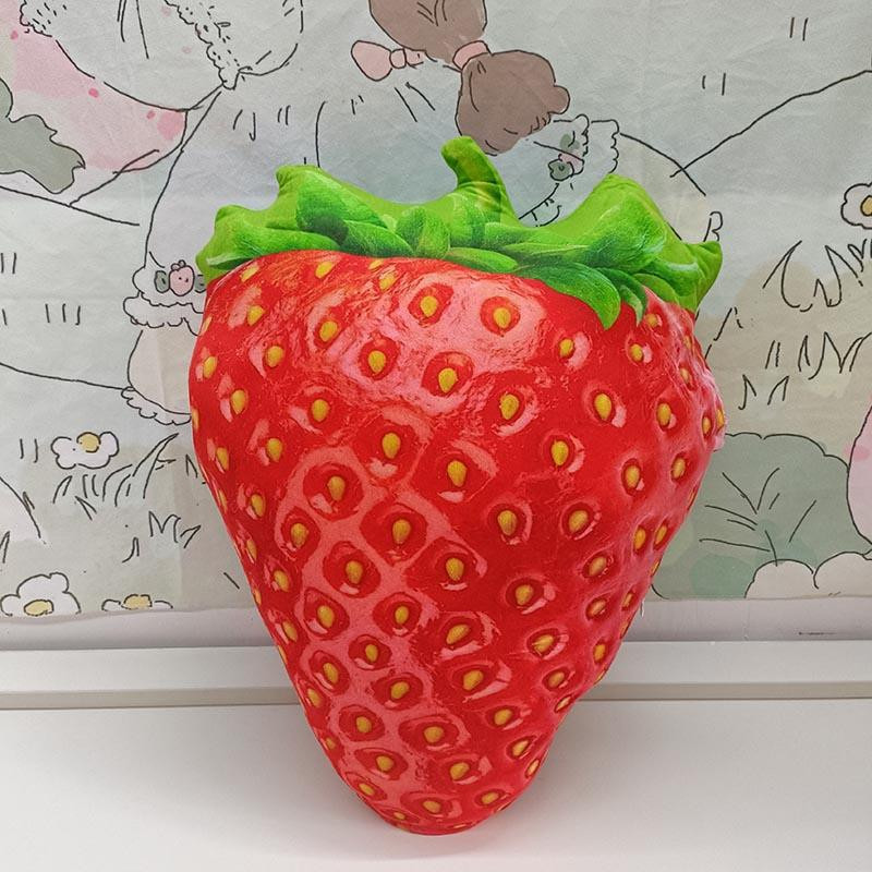 Realistic Fruit Plush Pillow 45cm 17.72inches Strawberry