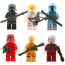 Luke Skywalker And Star Wars Characters Brick Minifigure Custom Set 6 Pcs