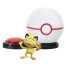 Pokemon Surprise Attack Game Meowth & Premier Ball Figure Set