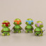 Teenage Mutant Ninja Turtles Mini Figure Set 4 Pcs
