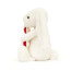 Jellycat Bashful Bunny with Candy Cane Soft Stuffed Plush 18cm 7.08inches