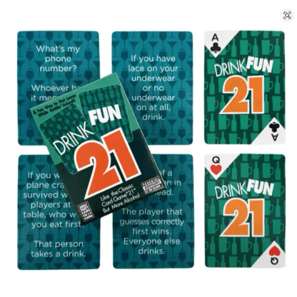 Drink Fun 21 Card Game