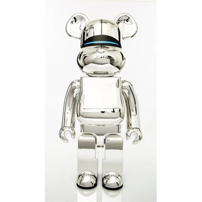 Bearbrick Sorayama Silver 400% Figure 28cm 11.02inches