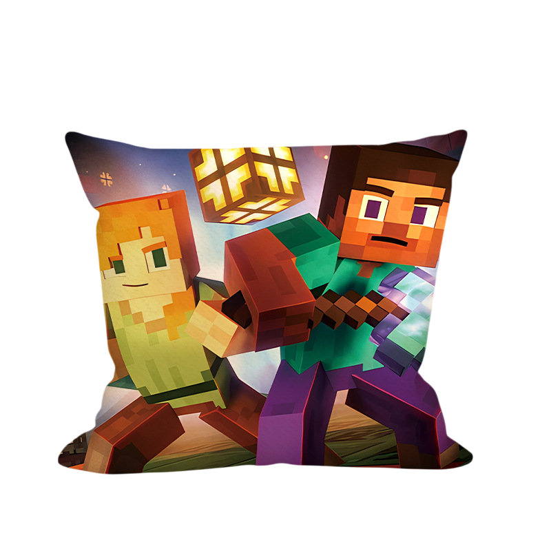 Minecraft Alex and Steve Dancing Soft Stuffed Plush Pillow Multiple Sizes