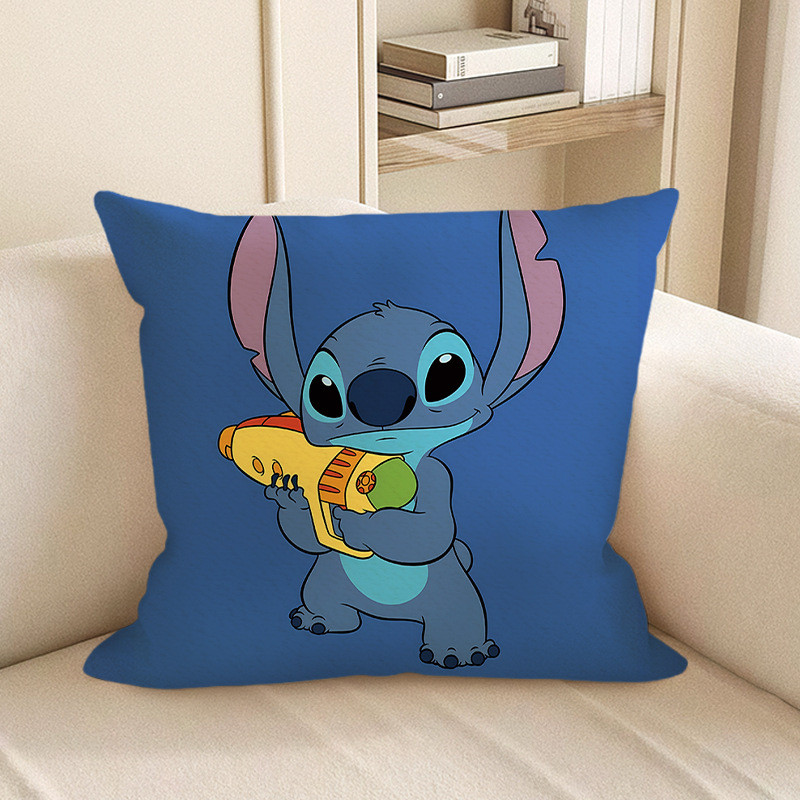 Disney Stitch Holding Gun Soft Stuffed Plush Pillow Multiple Sizes